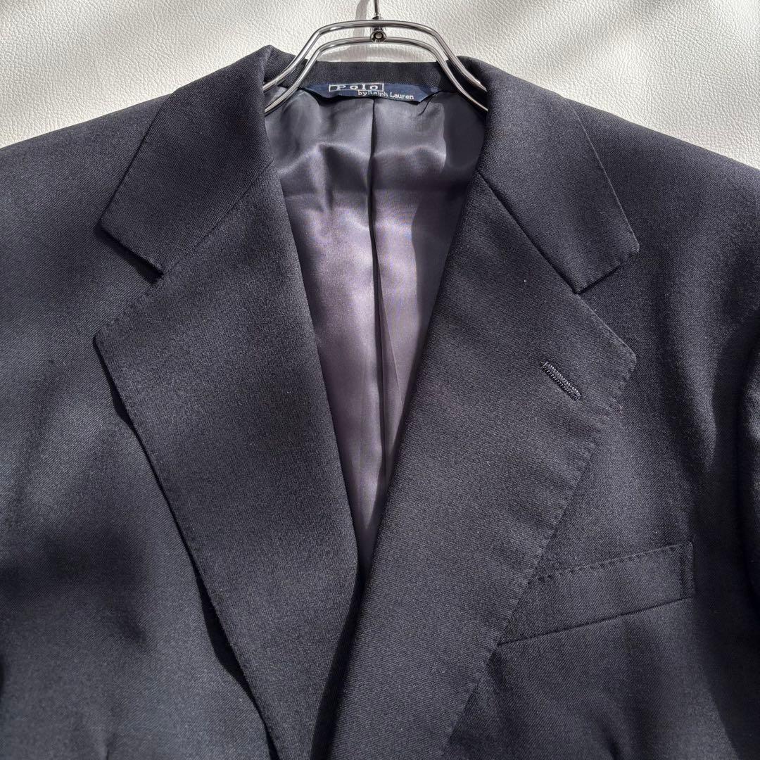 ポロバイラルフローレン XLサイズ 金ボタン テーラードジャケット 紺ブレ
