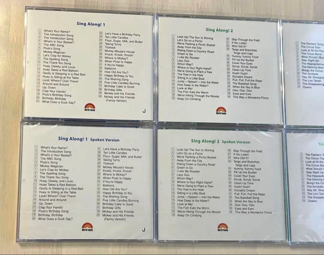 ディズニー英語システム　シングアロング　セット　dwe dvd cd 正規品