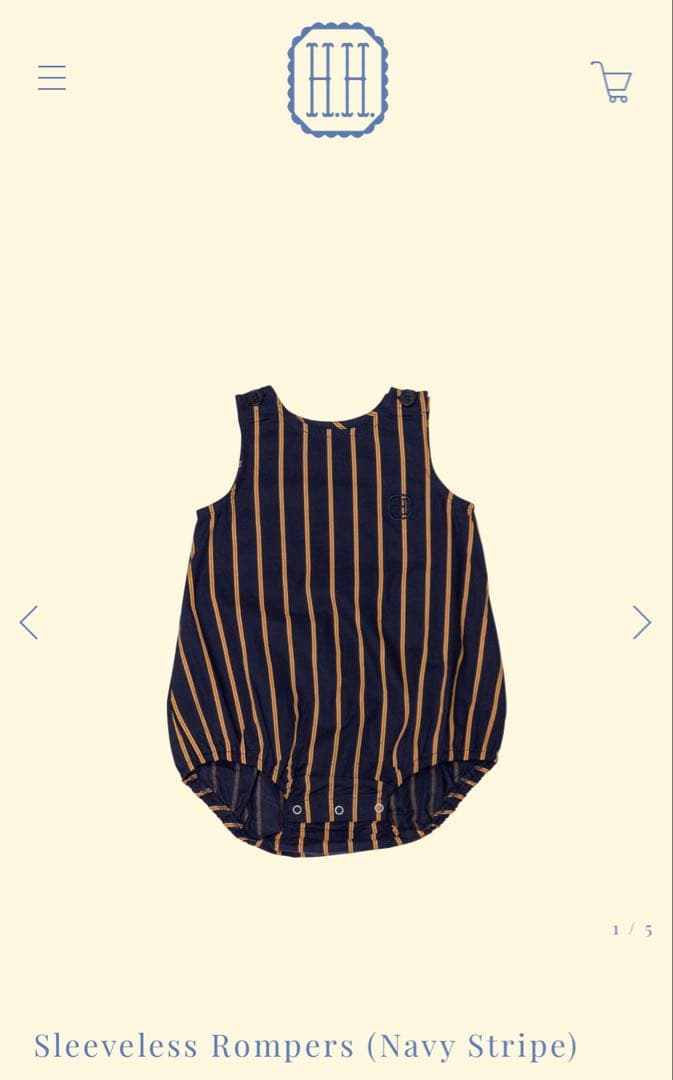 house on the hill ロンパース（Stripe）70