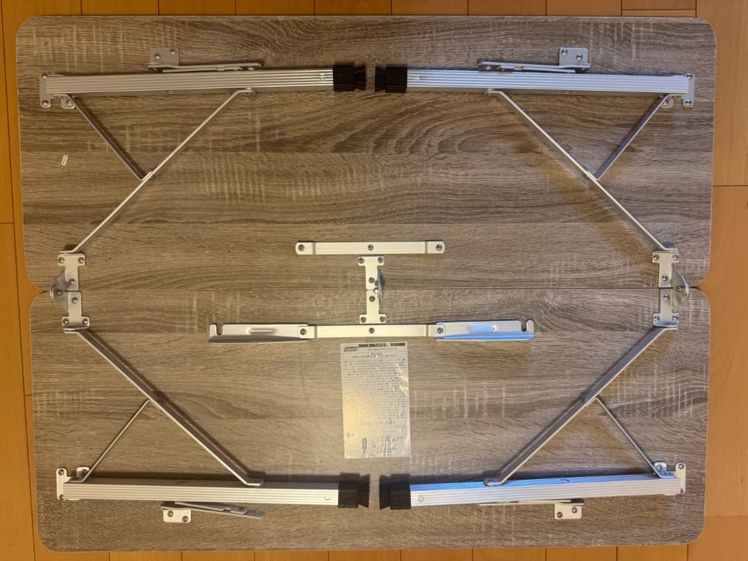 室内利用 美品 コールマン フォールディングリビングテーブル 90