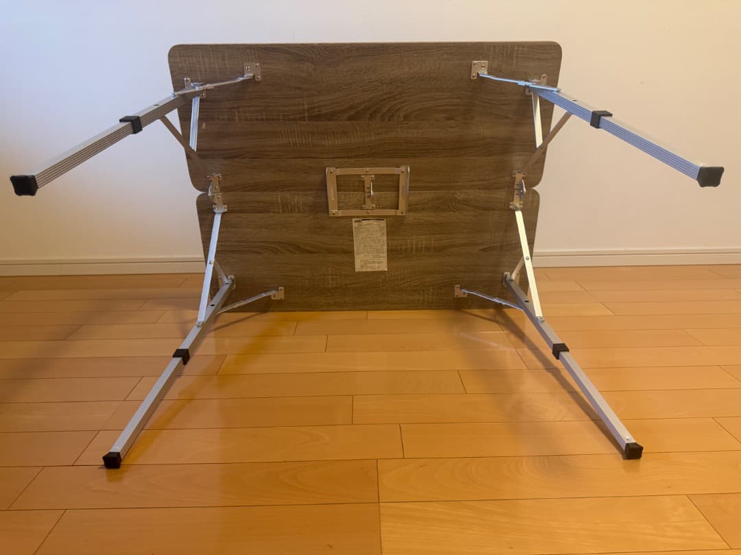 室内利用 美品 コールマン フォールディングリビングテーブル 90