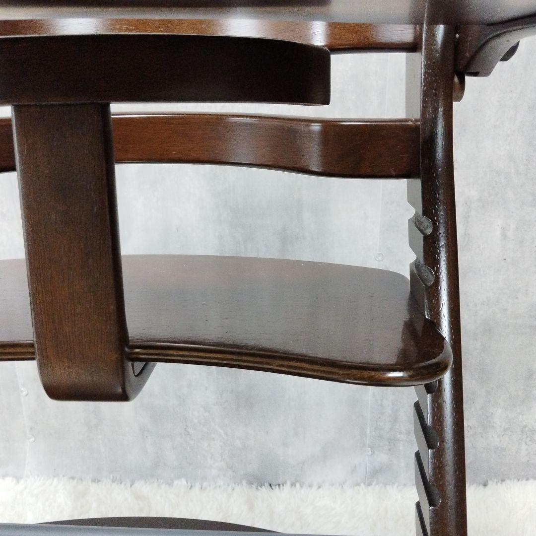 【美品】大和屋　すくすくチェア　イーエヌ　テーブルガード　ダークブラウン