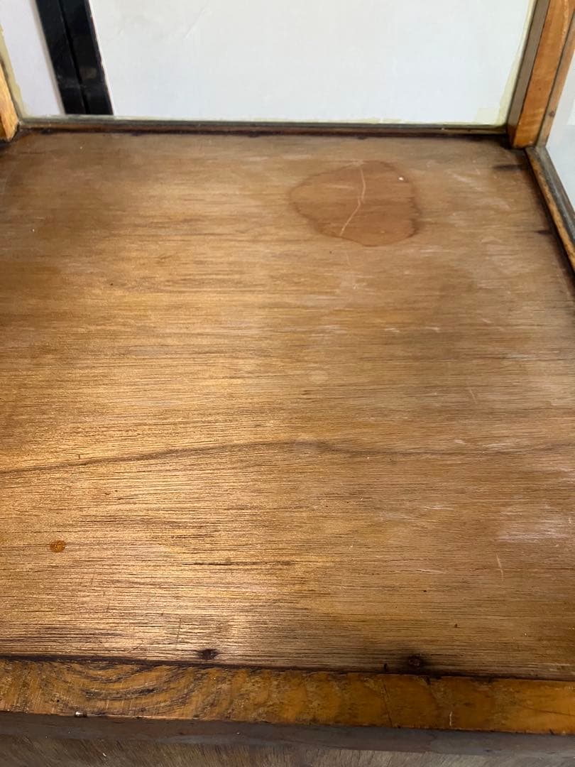 レトロ商品　木製ガラスケース　商品ケース3段