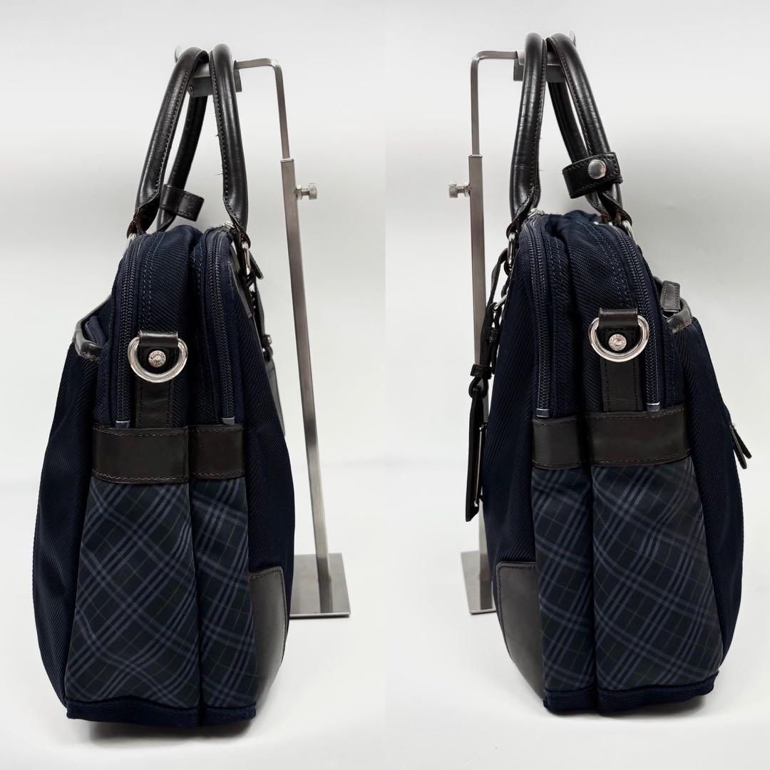 ブラックレーベルクレストブリッジ 2way ビジネスバッグ 通勤 A4収納可　紺