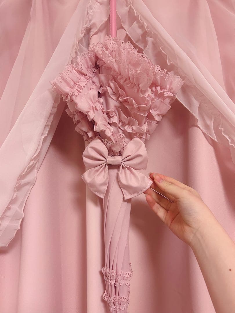 ♡Angelic Pretty フリルミルフィーユアンブレラ　ピンク傘♡