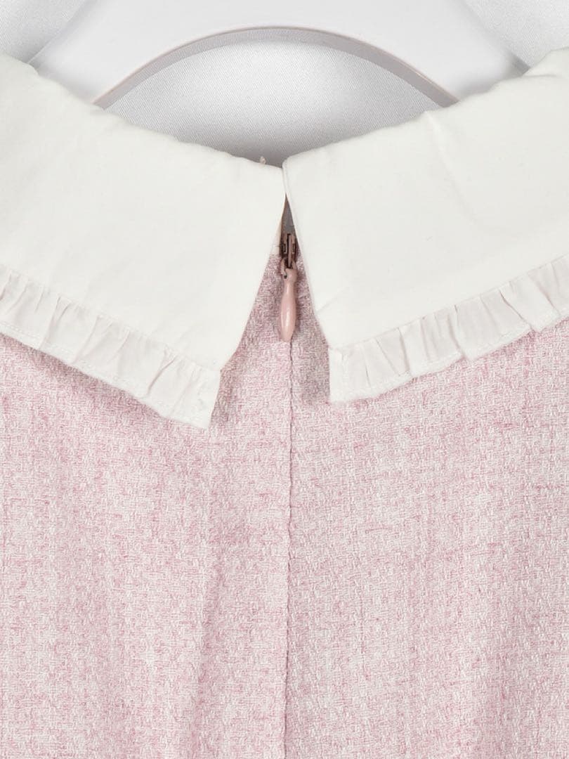 evelyn　襟タックミニワンピース