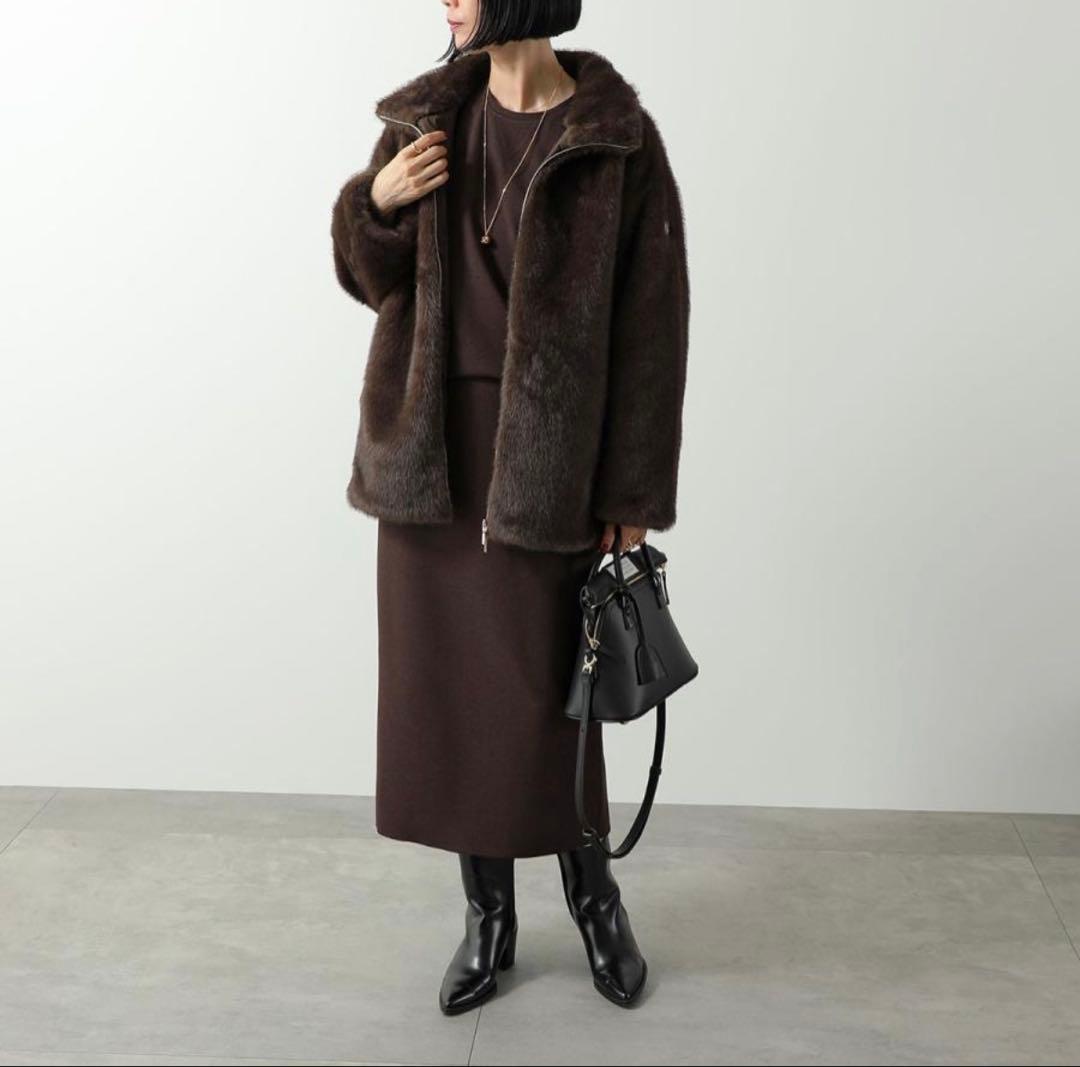 乳飲み子　CAPE HORN ファーブルゾン FLACO MOCHA