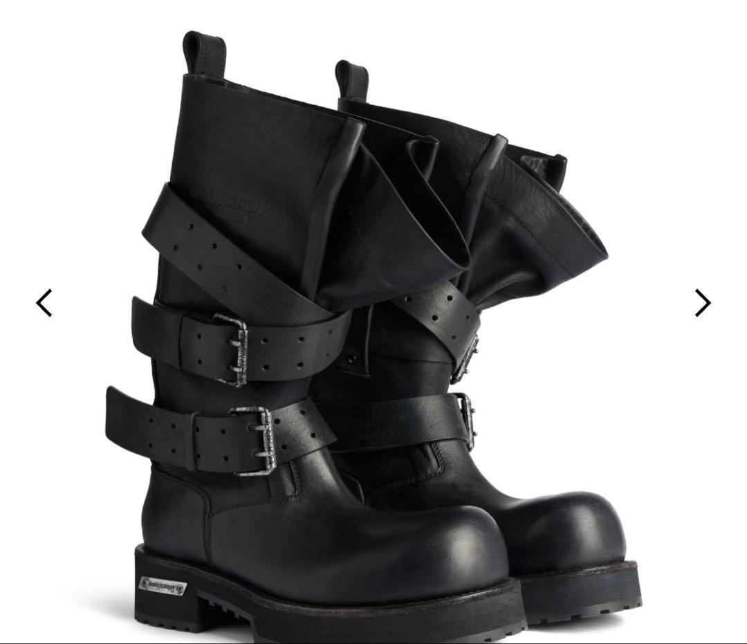 ハイブーツ　ベノム ブーツ エンジニア似　黒　ブラック　23cm