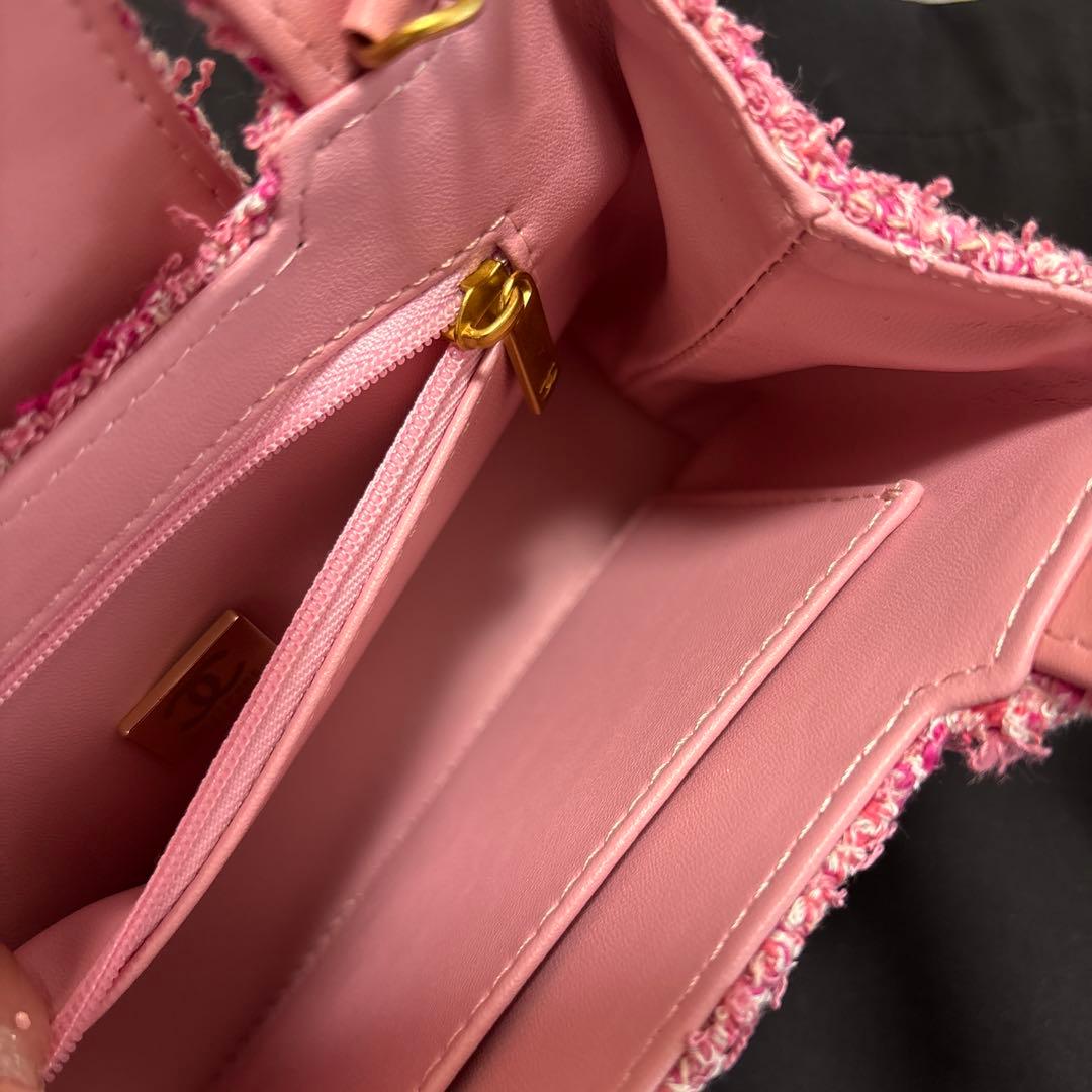 ふ*か様 シャネル CHANEL ノベルティ ツイード ショルダーバッグ ハンド