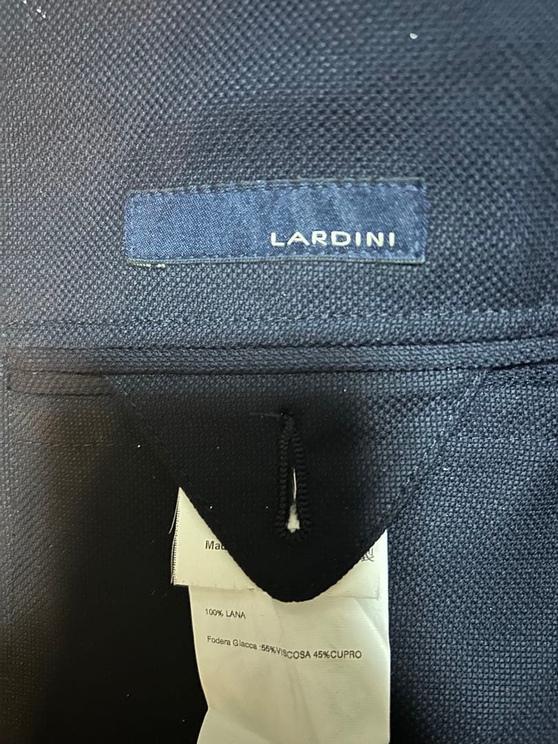 【サム】LARDINI 濃紺 テーラードジャケット 44