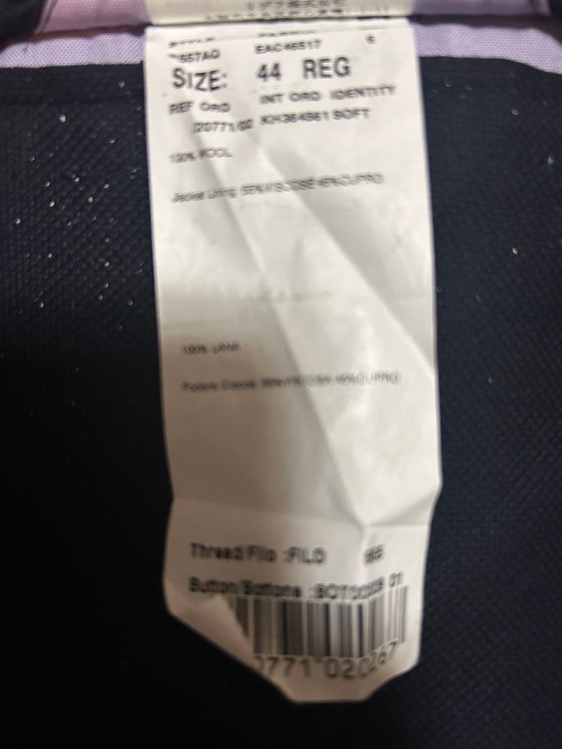 【サム】LARDINI 濃紺 テーラードジャケット 44