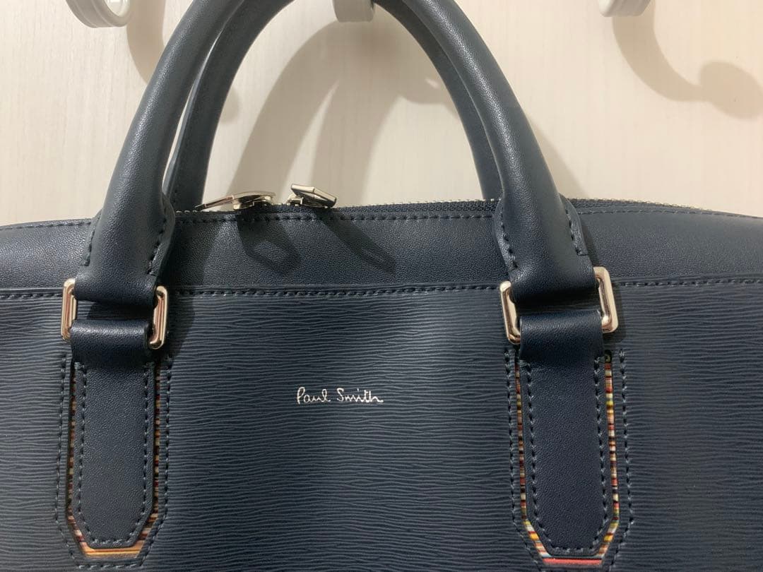 Paul Smith ビジネスバッグ ブリーフケース ネイビー レザー