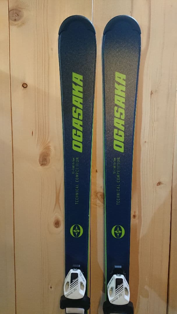 美品 OGASAKA CT-J 160㎝ ジュニアスキー板 簡単調整ビンディング