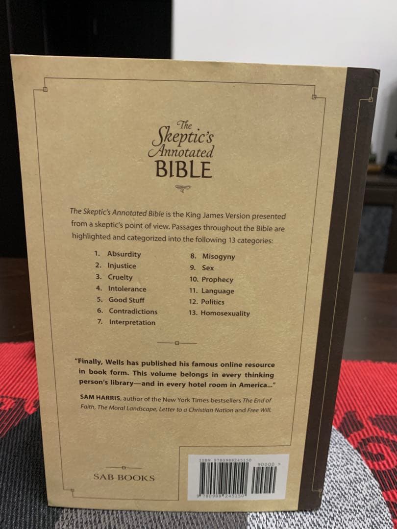 洋書 The Skeptic's Annotated Bible
