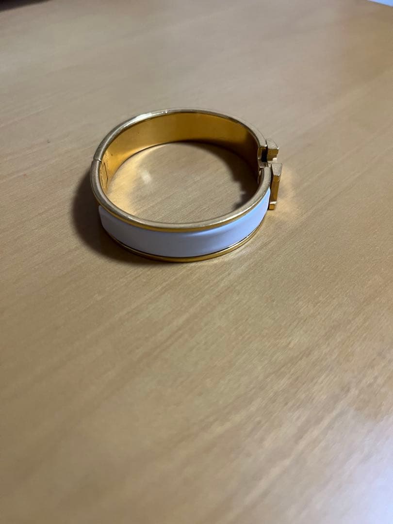 HERMES エルメス ブレスレット バングル \"クリック アッシュ　白ゴールド