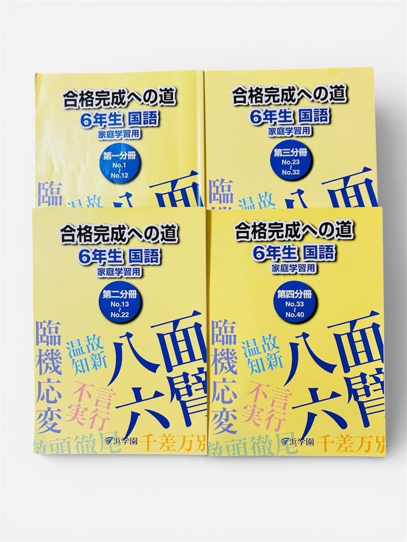 浜学園 小6入試国語 15冊　合格完成への道／完全制覇／知識分野の達人/便覧