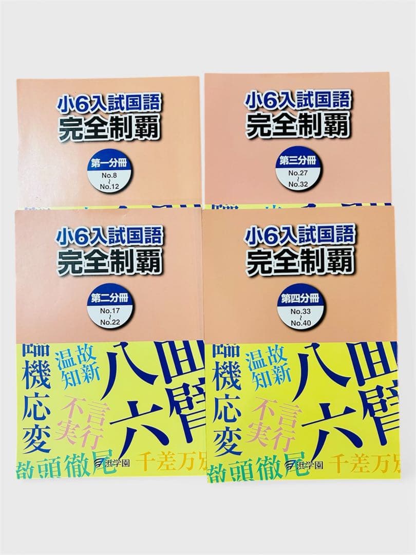 浜学園 小6入試国語 15冊　合格完成への道／完全制覇／知識分野の達人/便覧