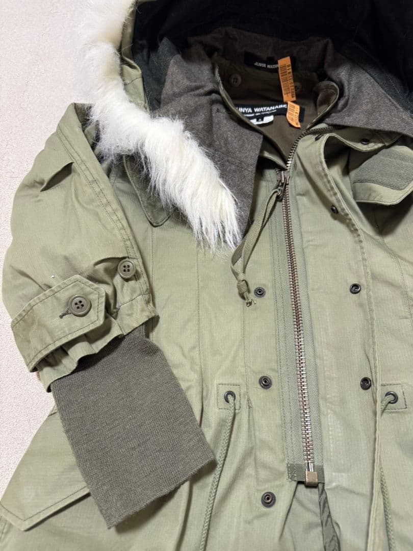 ジュンヤワタナベコムデギャルソン ファー付きモッズコート