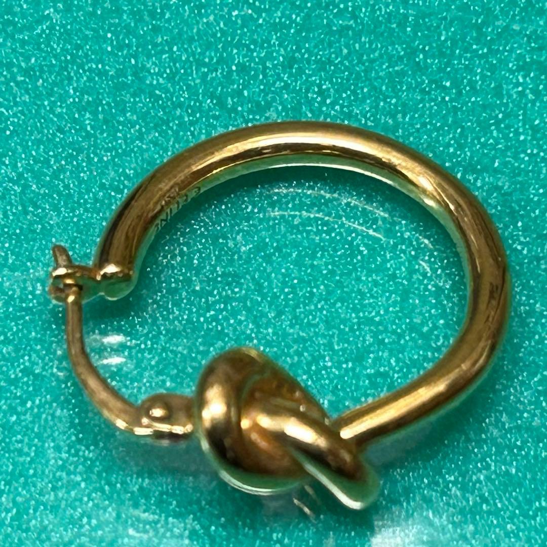 【美品】セリーヌ ノットスモールフープ 片耳 ゴールド SCA0262