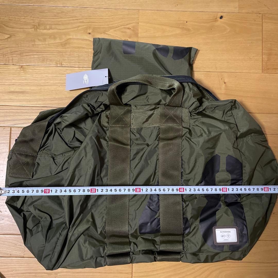 B.YOSHIDA オリーブ カモフラージュ バッグ　折りたたみ　ボストンバッグ