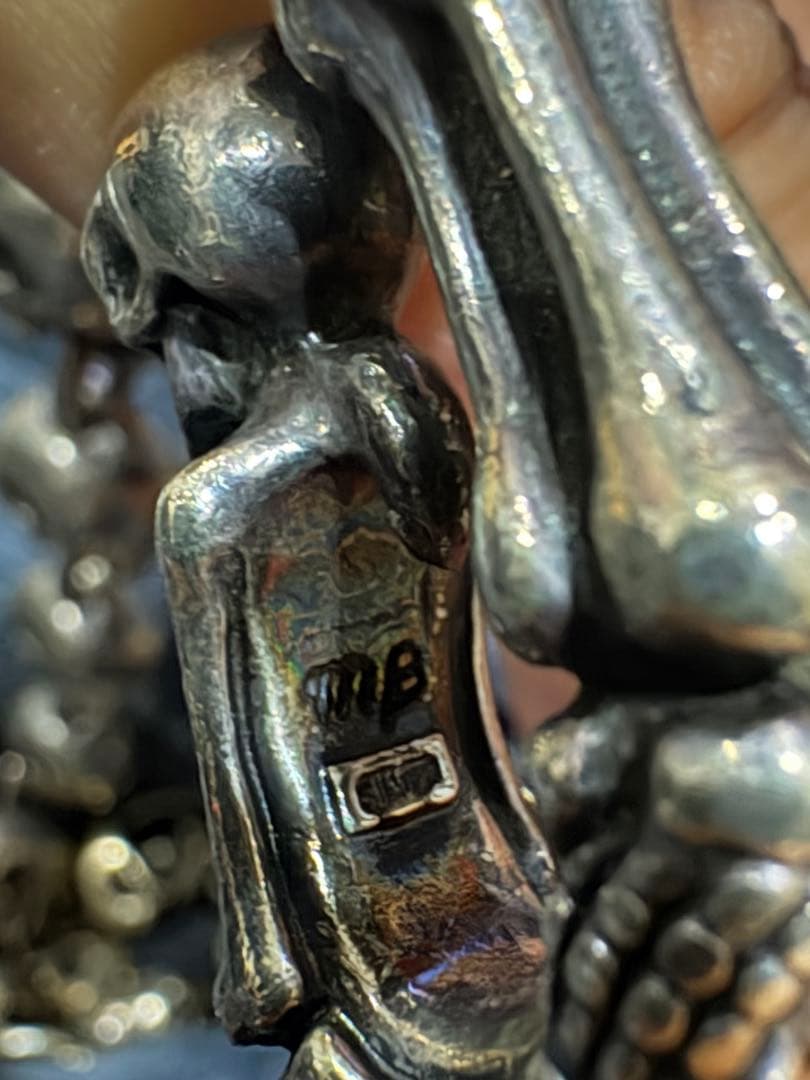 スカル　シルバーウォレットチェーン