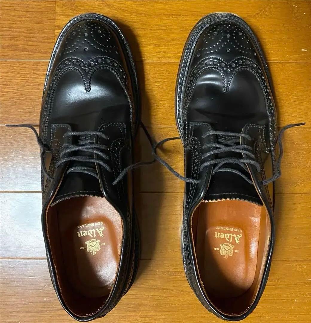 オールデン 9751 ロングウイングチップ　ブラック　コードバン