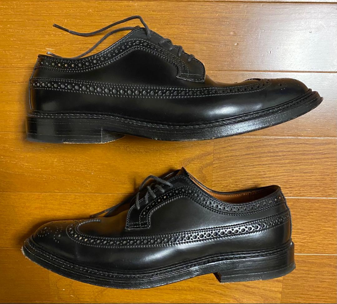 オールデン 9751 ロングウイングチップ　ブラック　コードバン