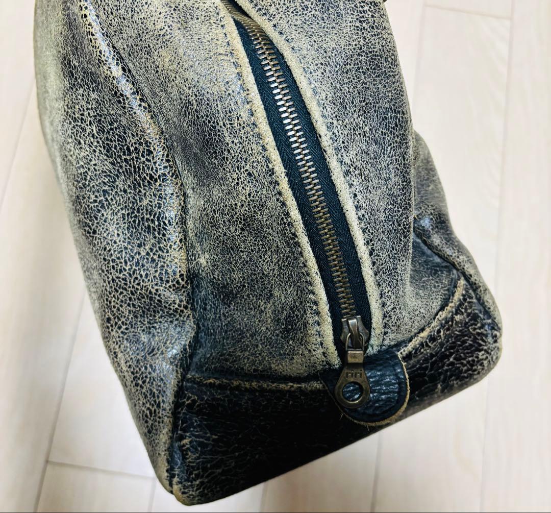 オマケ付き！Jas-M.B ジャスエムビー　ボストンバッグ　デストロイレザー加工