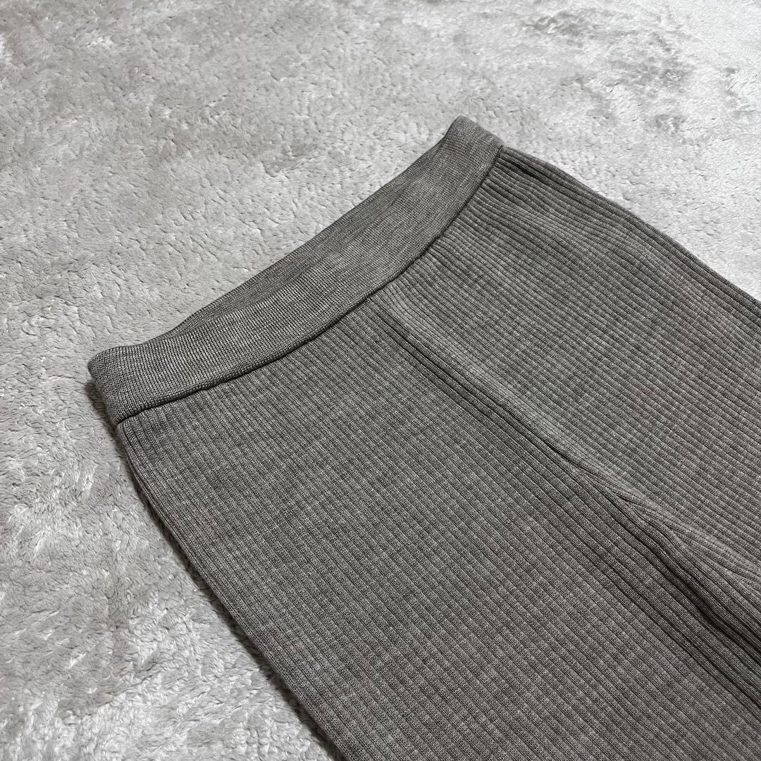 うなぎいぬ　　ハグオーワー　メランジニットパンツ　リブニット