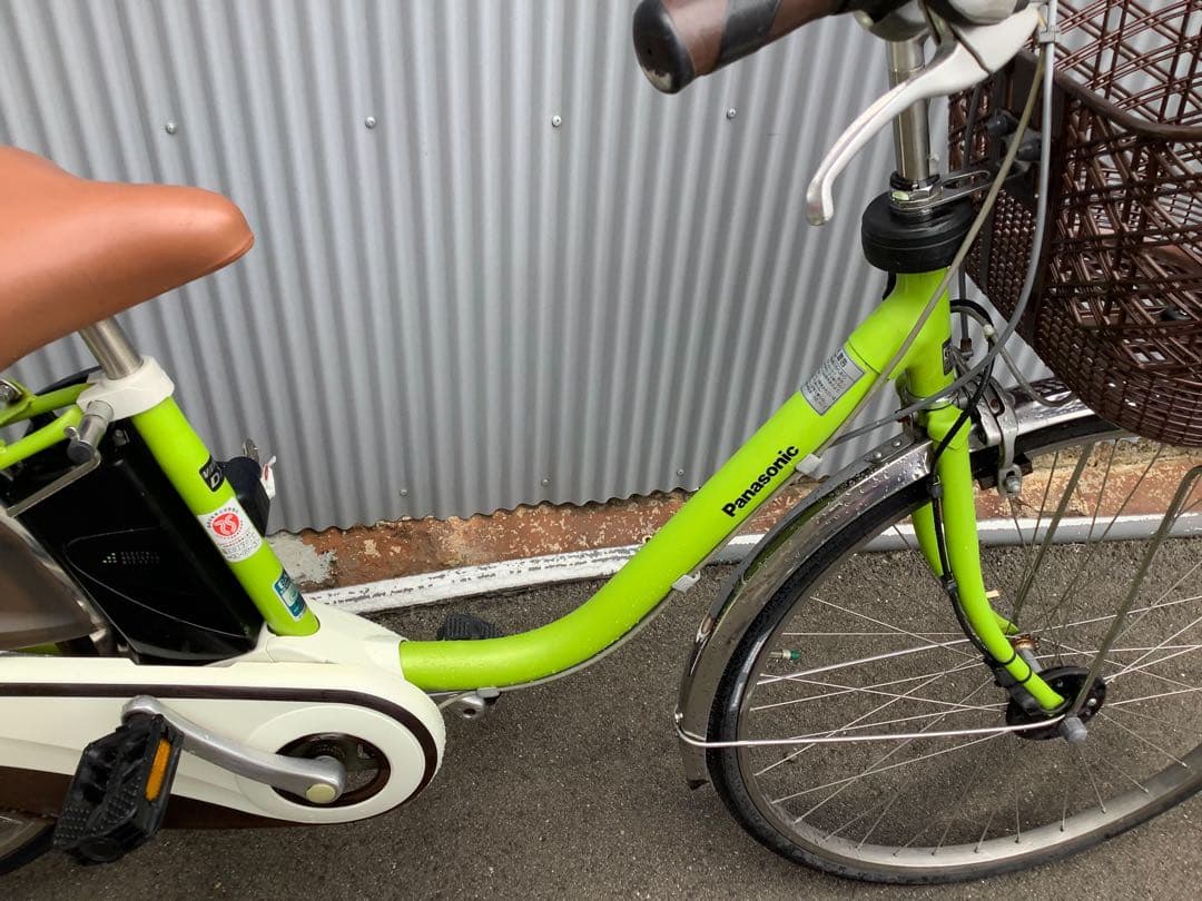 パナソニック新機種電動アシスト自転車viviDX26インチグリーン系ボディー