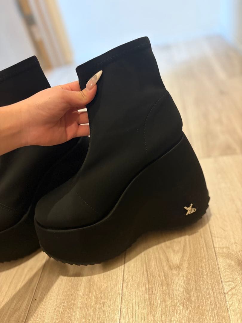 yello ショートブーツ/Lsize