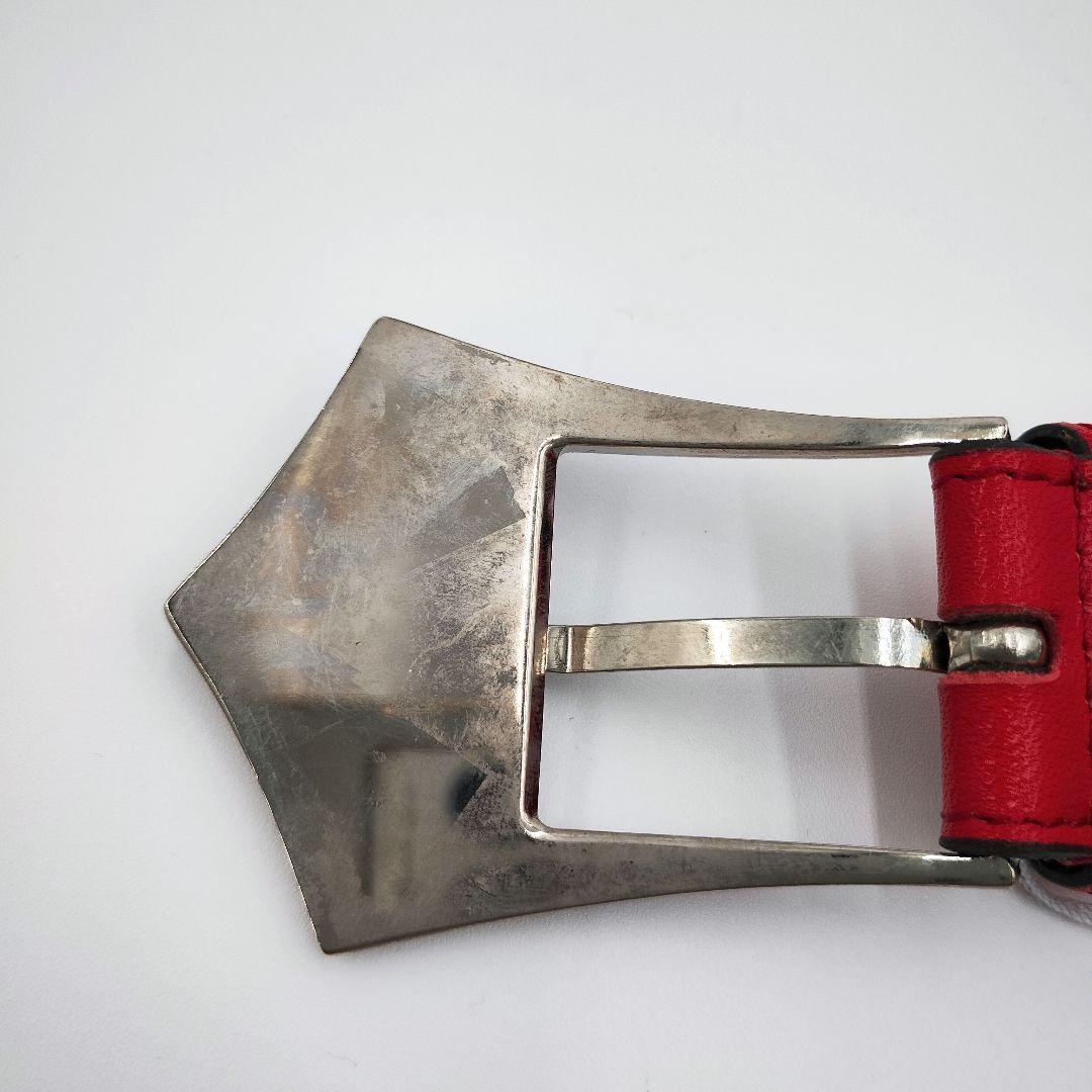 Vivienne Westwood✨️オーブ　バックル　ベルト　シルバー　レッド