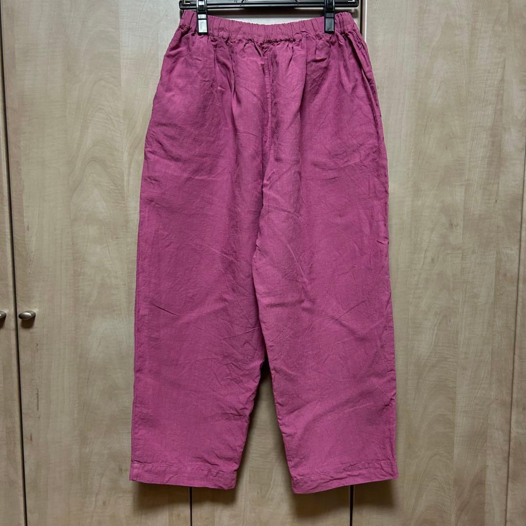 2024 nest Robe ネストローブ ブラックリネンイージーパンツ ピンク