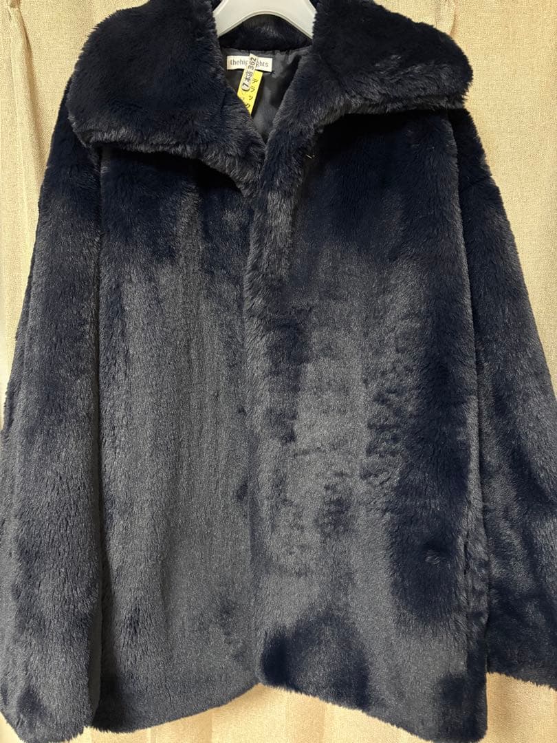 日曜まで値下　thehighlights ザハイライツ　eco-fur coat