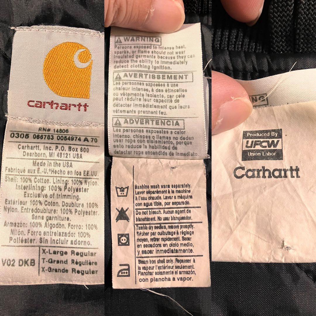 【強フェード】 00s カーハート V02 ダークブラウン ベスト USA XL
