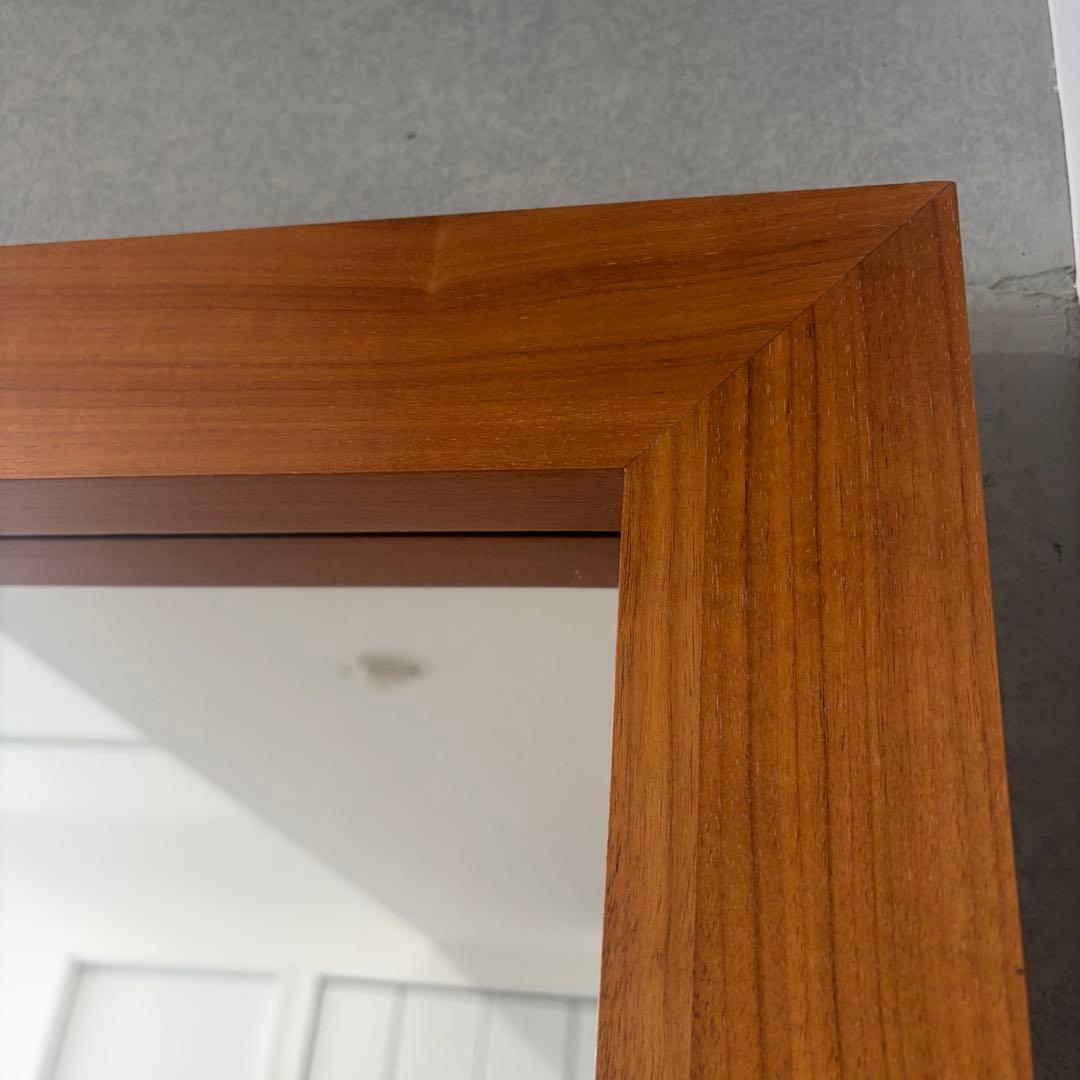 ACTUS 大型 ガラスミラー 全身鏡 姿見鏡 スタンドミラー 木製フレーム 鏡