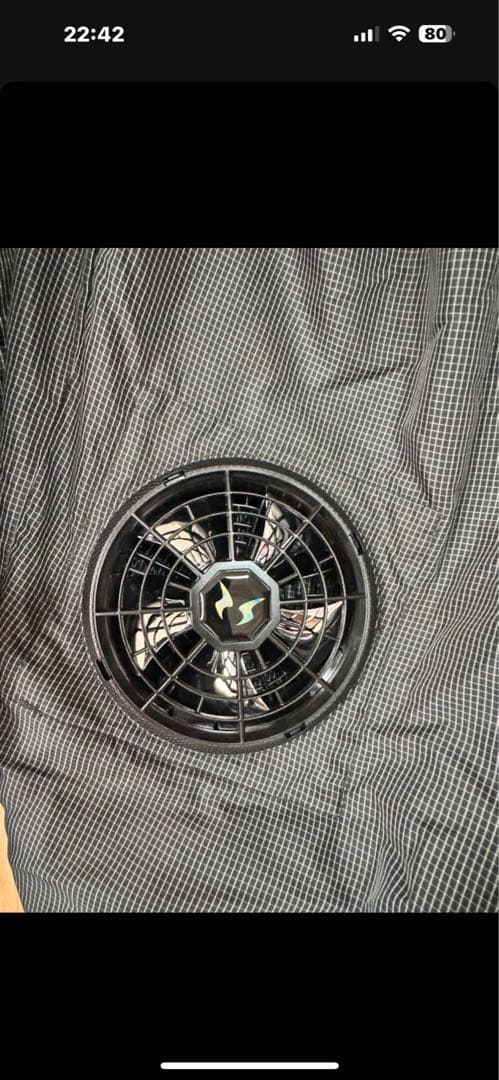 空調服 空調風神服　ファン付き 反射材　LL size アプリでも風量調整