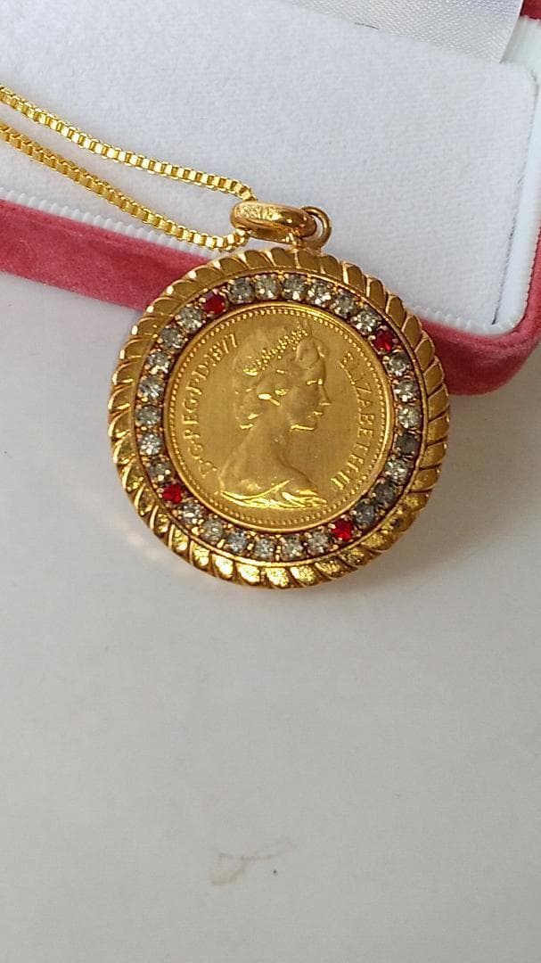 Luismyエリザベス2世 ペンダントトップ ネックレス 1977 美品