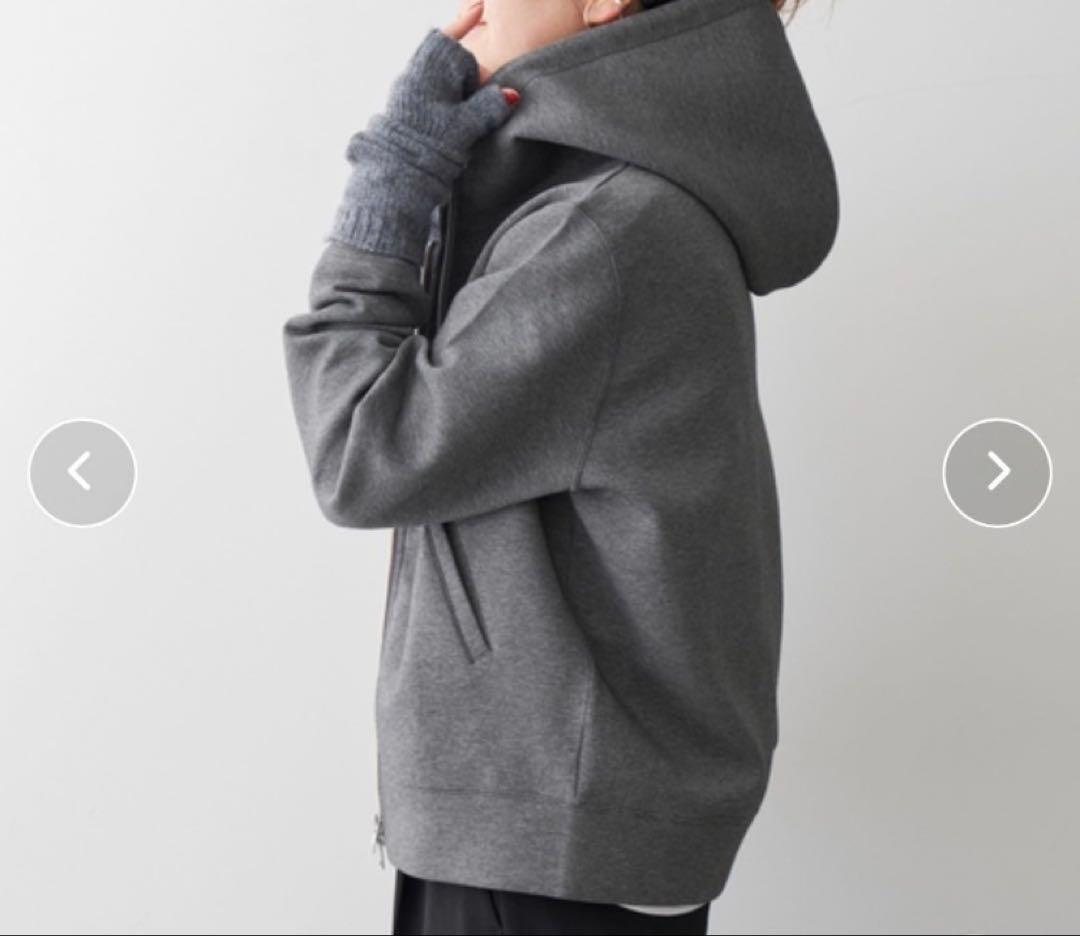 Spick and Span ストレッチジップフードパーカー