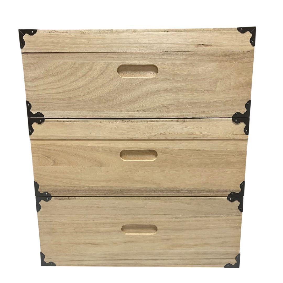 【良品】 桐箪笥　桐タンス　桐箱　着物衣装ケース 3段　セット　まとめ