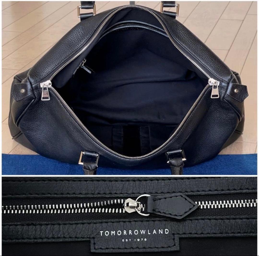TOMORROWLAND ビジネスバッグ ブラック レザー
