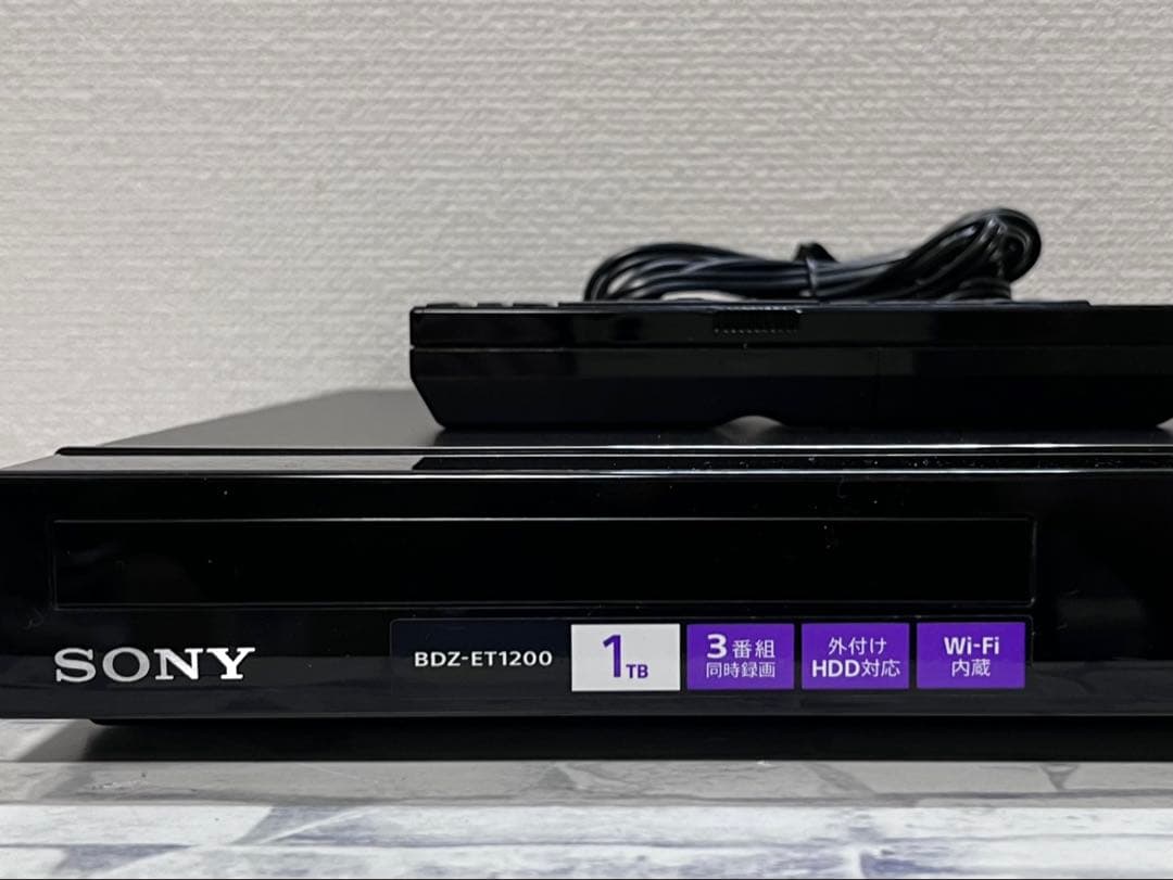 1TB 3番組録画　ソニー　ブルーレイレコーダー　BDZ-ET1200