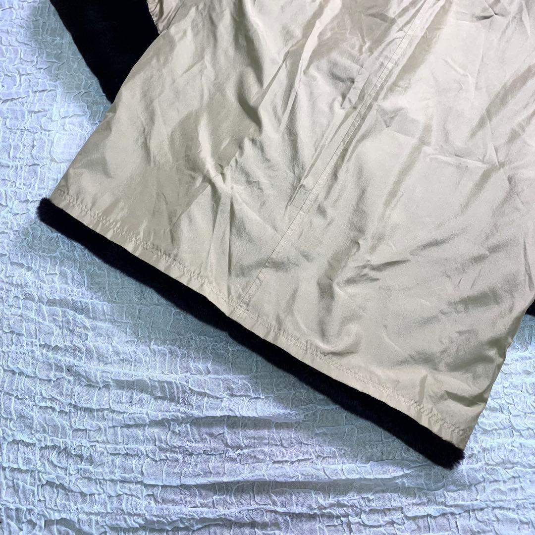 EMBA ミンク　シルク　リバーシブル　毛皮　ファーコート