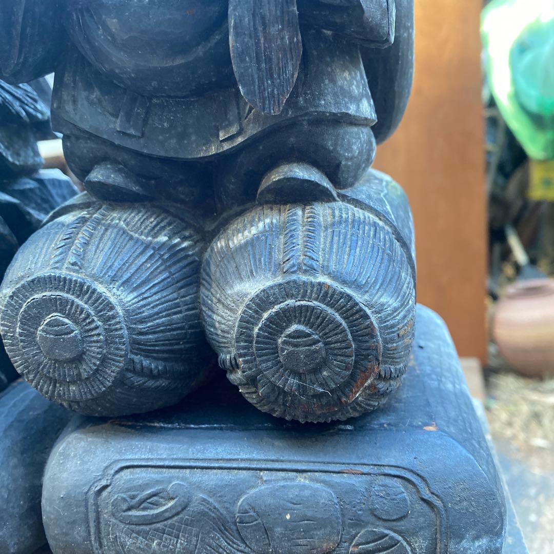 江戸期・祀り福神「恵比寿・大黒天」民衆信仰・財運福徳・邪気祓い・二神一対彫り