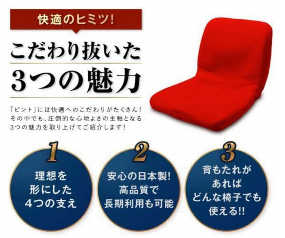 Pinto 快適な座姿勢に自然に導くバランスサポートクッション ★新品★ブラウン