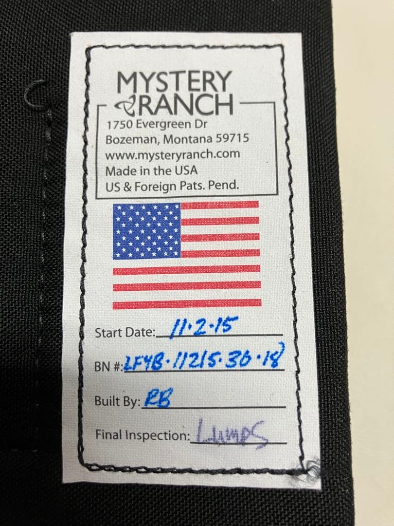 Mystery Ranch ミステリーランチ ヨーク　Lサイズ　米国製　美品