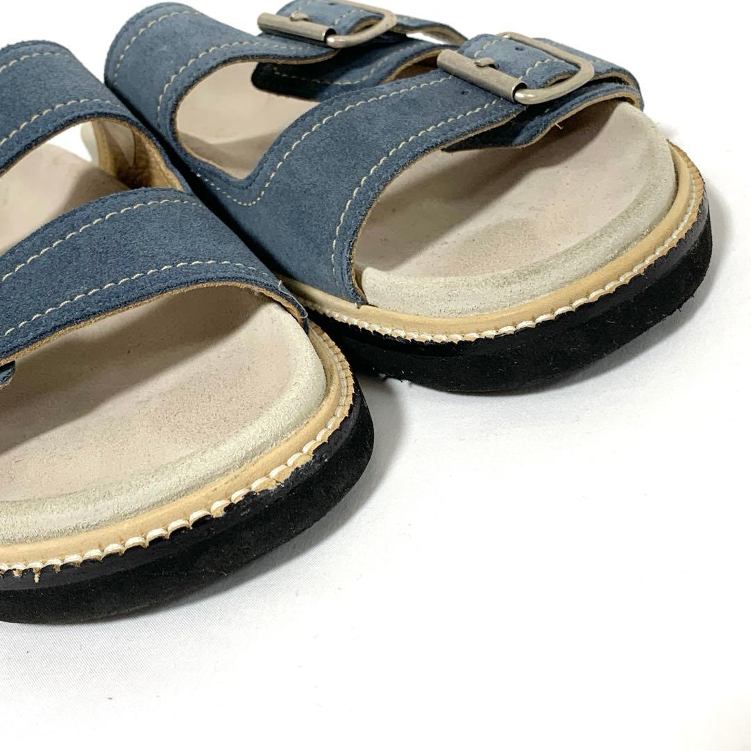 paul smith 【ポールスミス】レザーサンダル 7 ブルー イタリア製