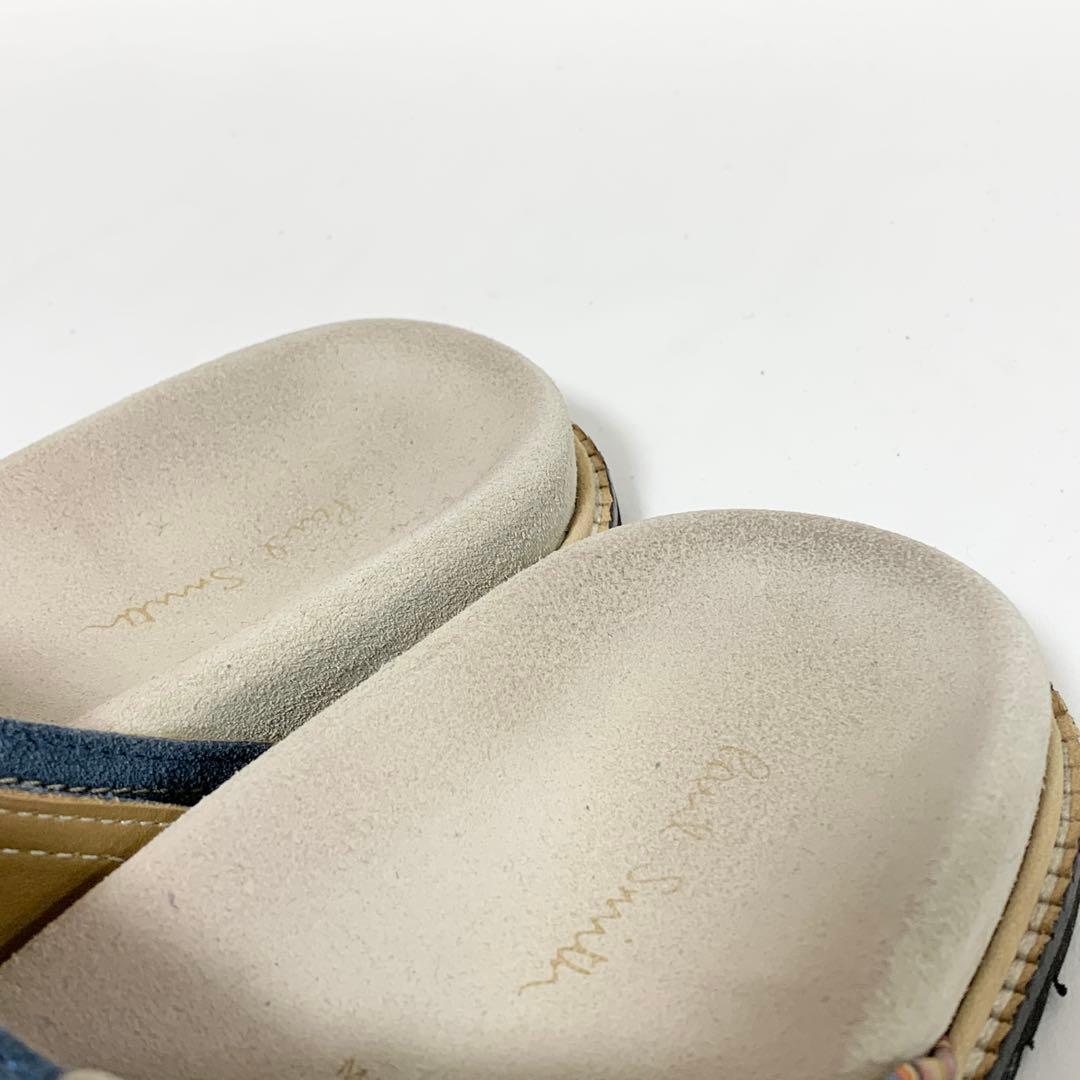 paul smith 【ポールスミス】レザーサンダル 7 ブルー イタリア製