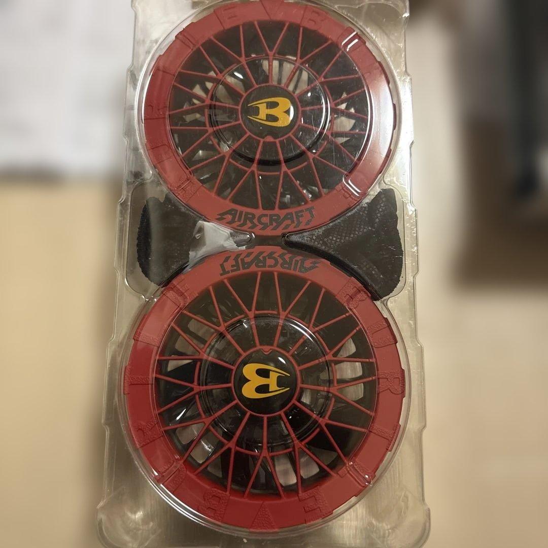 バートル 2025年限定カラー（赤）新品 空調服用ファン＆新品24Vバッテリー
