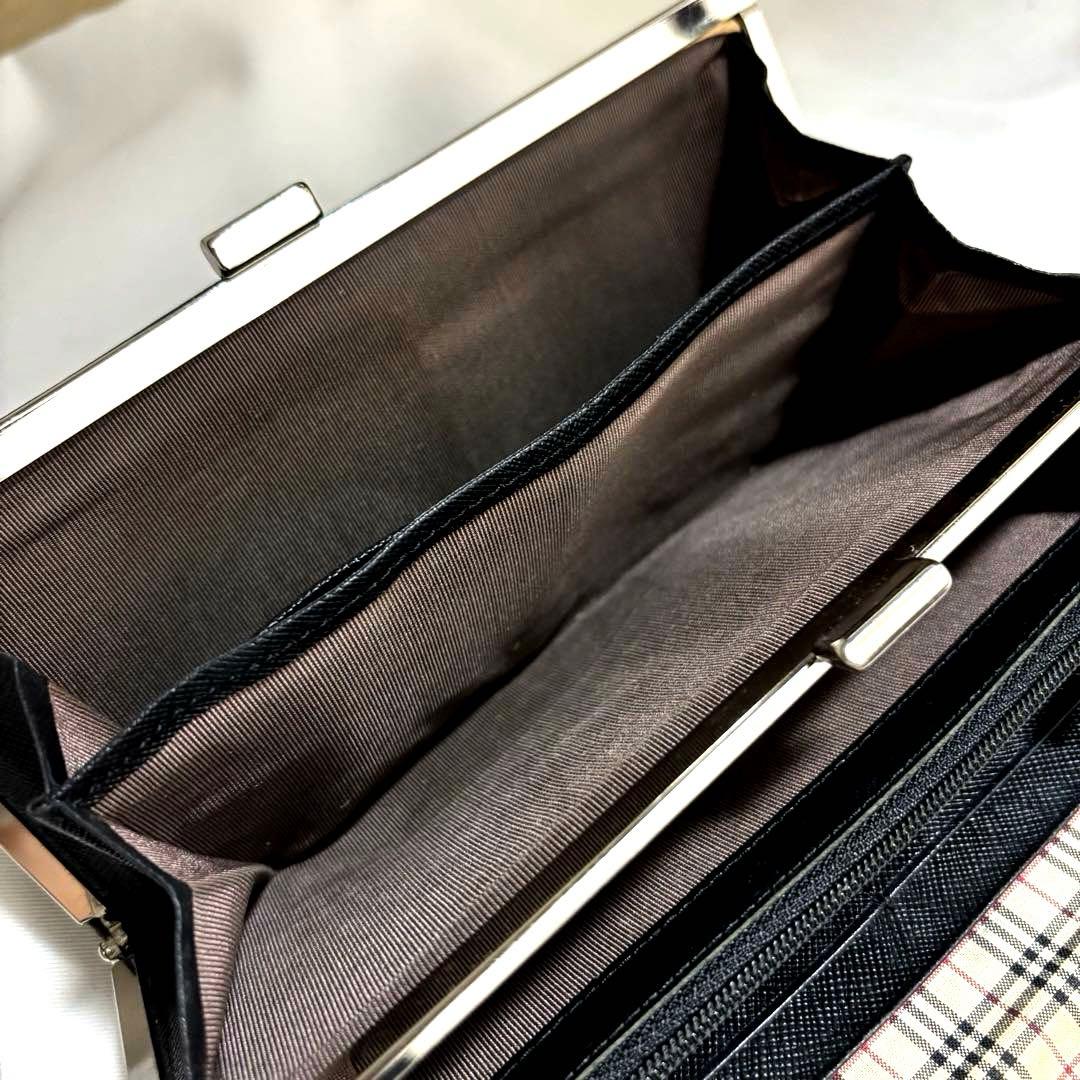 あちょら様　BURBERRY◆バーバリー ◆黒ブラック◆ノバチェック◆長財布